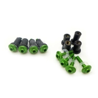 Kit de fixation pour bulle noir en diamètre 4mm