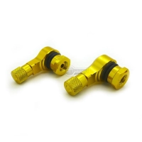 Paire de valves coudées alu. noires 8,3 mm