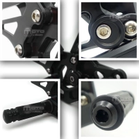 Commande reculée kalyosa pour kawasaki zx10 2011-2015