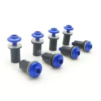 Kit de fixation pour bulle noir en diamètre 4mm