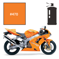 Peinture tricouche en spray kawasaki pearl blazing orange zx6r 2004