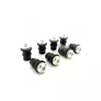 Kit de fixation pour bulle noir en diamètre 4mm