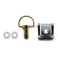 Kit de fixation rapide argenté brillant diamètre 6 longueur 12mm