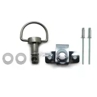 Kit de fixation à riveter argenté brillant diamètre 6 longeur 17