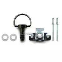 Kit de fixation à riveter argenté brillant diamètre 6 longeur 17