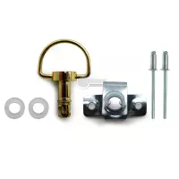 Kit de fixation à riveter argenté brillant diamètre 6 longeur 17
