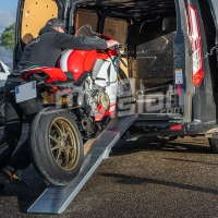 Rampe de chargement pliable pleine en aluminium