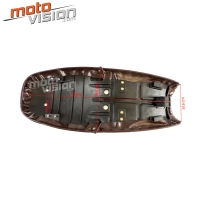 Selle biplace café racer cuir universelle 63 cms