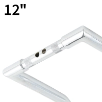 Guidon z bar chrome 12" harley davidson sportster touring road king glides 883 1200