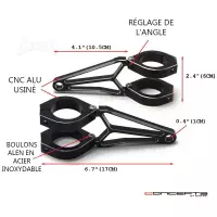 Support de phare razor pour fourche de 32 à 59 mm