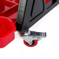 Tabouret de travail mobile avec plateau de rangement