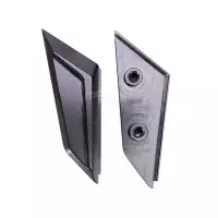 Paire d'obturateurs de rétroviseurs en aluminium ducati v4 /s  v2