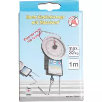 Balance à bagages avec mètre ruban | maxi. 32 kg