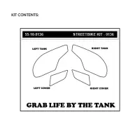 Kit antidérapant noir stomprgrip suzuki sv650 / x 2016-2019