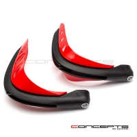 Protège main avec feu de position bleu et clignotants 22mm