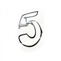 Numéro adhésif blanc de 10 cm