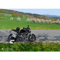 Echappement spark ducati monster 1100 2009- modèle rond / finition inox / la paire / position origine