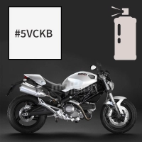 Peinture tricouche en spray ducati white pearl 696 monster 2008-2009