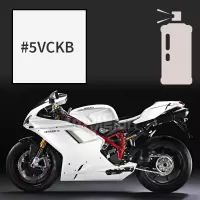 Peinture tricouche en spray ducati white pearl 1098 s 2010