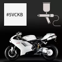 Peinture tricouche ducati white pearl 848 2007-2010