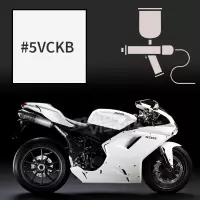 Peinture tricouche ducati white pearl 1198 2009-2010