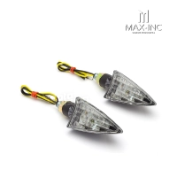 Paire de clignotants "tête de lance" couleur carbone