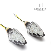 Paire de clignotants led "gali" 82m noir - emarked