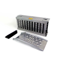 Rampe de chargement acier pliable en 3 - 193x23cm