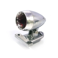 Mini feu arrière led bullet poli ou noir mat