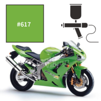 Peinture kawasaki lime green zx6r 1994-2004