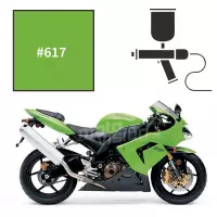 Peinture kawasaki lime green zx10r 2004
