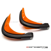 Protège main avec feu de position bleu et clignotants 22mm