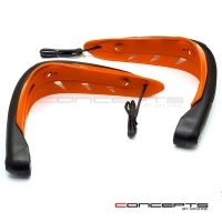 Protège main avec feu de position bleu et clignotants 22mm