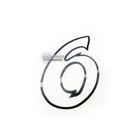 Numéro adhésif blanc de 10 cm