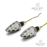 Paire de clignotants led "gali" 82m noir - emarked