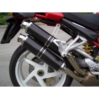 Scarico spark carbone (il paio) per ducati monster 2003 - 2008