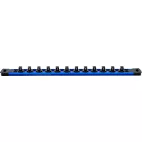 Rail de support pour 12 douilles de clé à douille aimanté pour 10mm (3/8") bgs