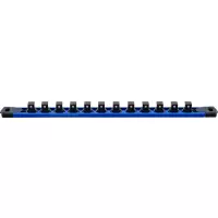 Rail de support pour 12 douilles de clé à douille aimanté pour 12,5mm (1/2") bgs