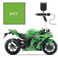 Peinture kawasaki lime green zx10r 2004-2018