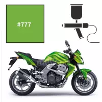 Peinture kawasaki lime green z750 2011