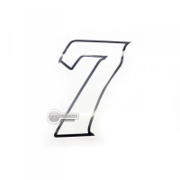 Numéro adhésif blanc de 10 cm