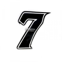 Numéro adhésif noir de 10 cm