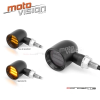 Paire de clignotant "derby" alu cnc led