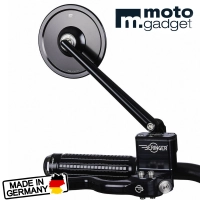 M.view classic ece, rétroviseur en aluminium cnc motogadget m10