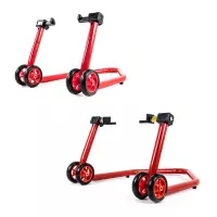 Lot de béquille avant sous fourche / arrière monobloc patins