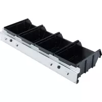 Jeu de bacs à bec avec rail daccrochage pour système mural 4 pcs bgs