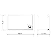 Armoire murale avec battant frontal bgs