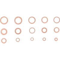 Assortiment de joints d’étanchéité | cuivre | 150 pièces