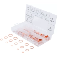 Assortiment de joints d’étanchéité | cuivre | 150 pièces