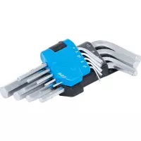 Jeu de clés allen bgs| courtes | six pans intérieurs 1,5 - 10 mm | 9 pièces